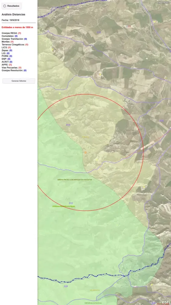 Capturas de tela do eINAGA geo