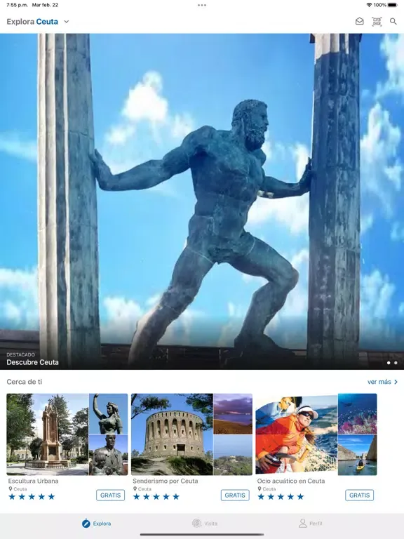Turismo Ceuta iPad 应用截图