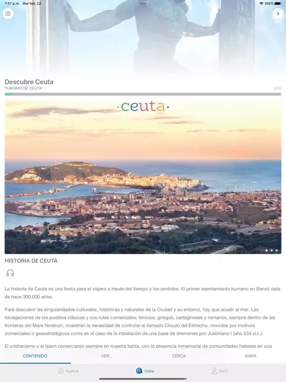 Turismo Ceuta iPad 应用截图