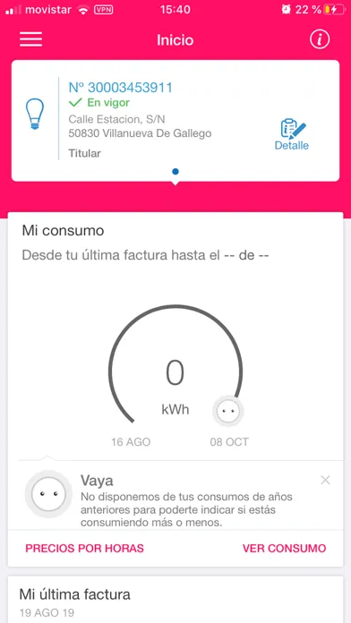 Zrzuty ekranu Energía XXI