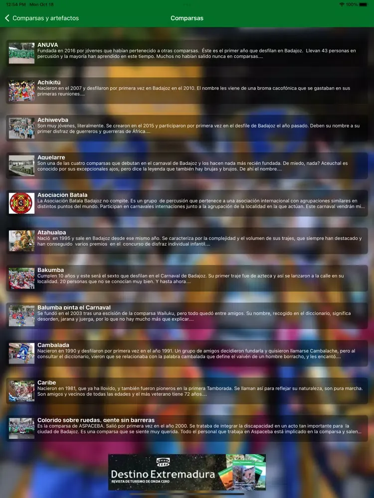 Zrzuty ekranu Onda Cero - Carnaval Badajoz iPad 