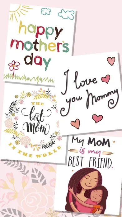 Mother’s day greeting cards & stickers سکرین شاٹس