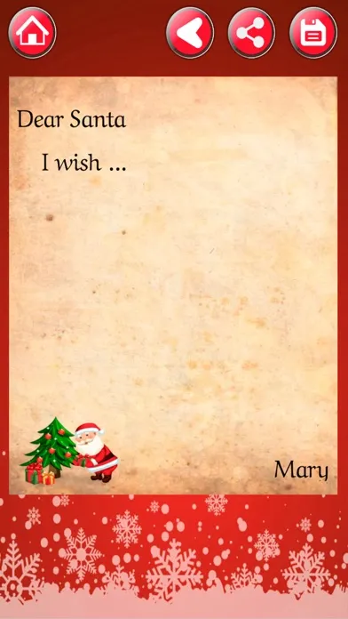 Write a letter Santa Claus 스크린샷