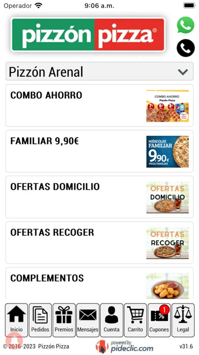 Zrzuty ekranu Pizzon Pizza