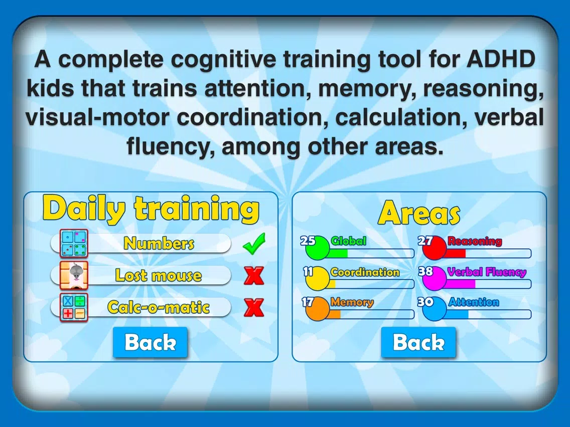 ภาพหน้าจอของ ADHD Trainer iPad 