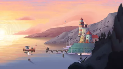 Capturas de tela do Old Man's Journey