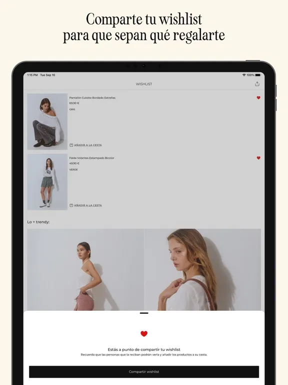 Capturas de tela do BROWNIE - Womenswear iPad 