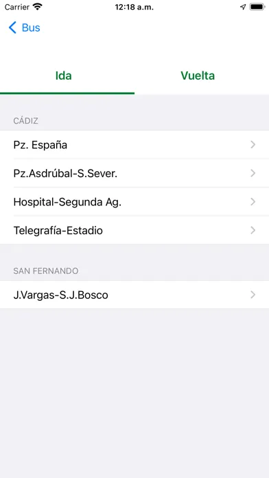 Screenshot di Consorcio Cádiz bus tren barco