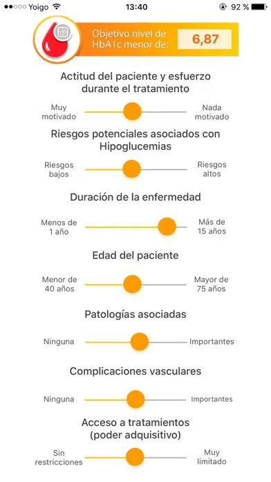Captures d'écran de Calculadora HbA1c
