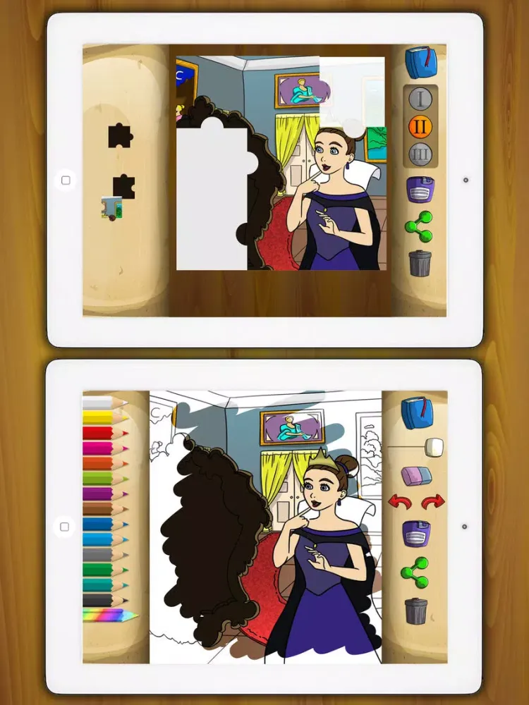 Capturas de tela do Classic fairy tales 2 interactive book - Premium iPad 