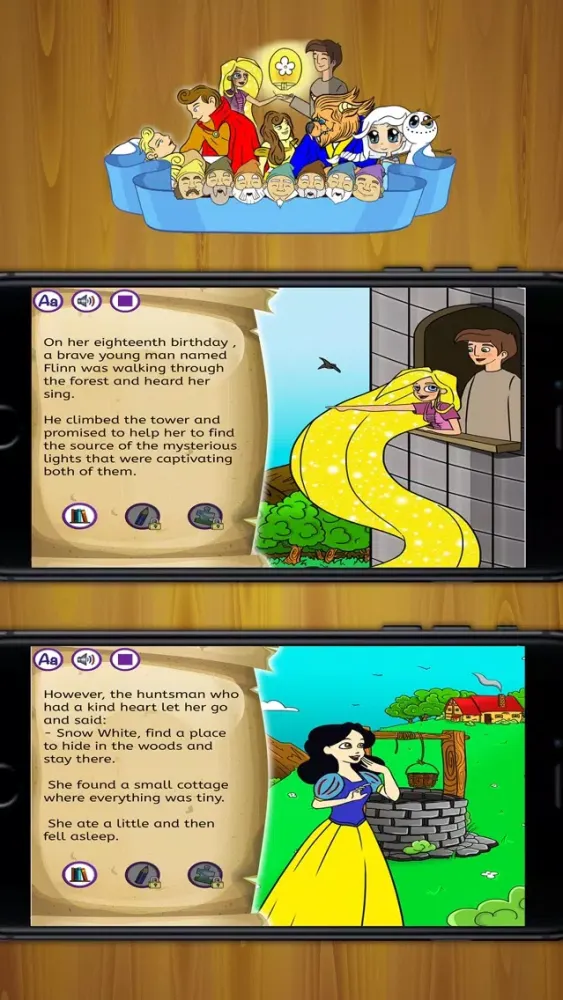 Capturas de tela do Classic fairy tales 2 interactive book - Premium