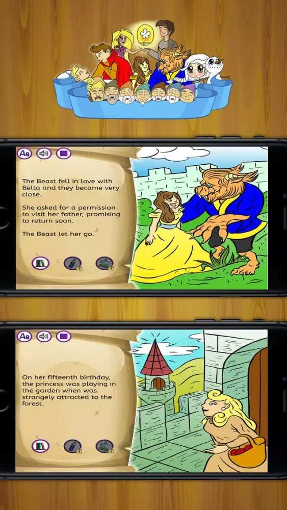 Capturas de tela do Classic fairy tales 2 interactive book - Premium