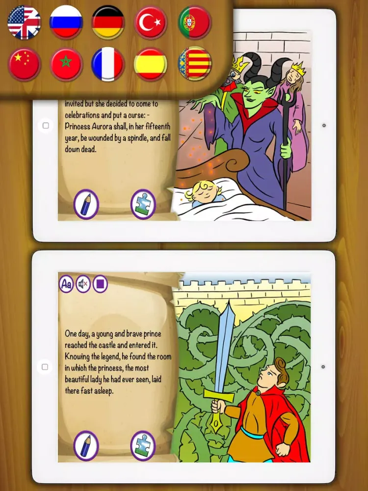 Sleeping Beauty Classic tales interactive book Pro iPad  スクリーンショット