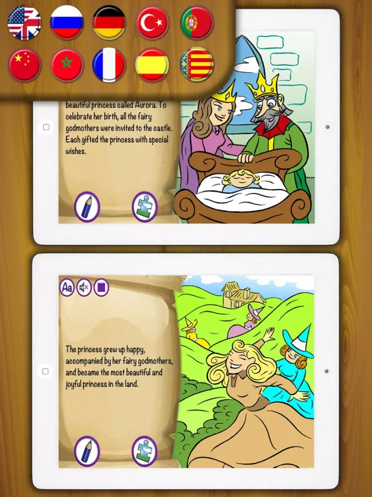 Sleeping Beauty Classic tales interactive book Pro iPad  スクリーンショット