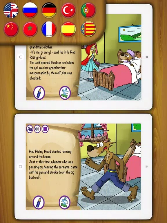 صور Little Red Riding Hood - Classic tales for kids iPad 
