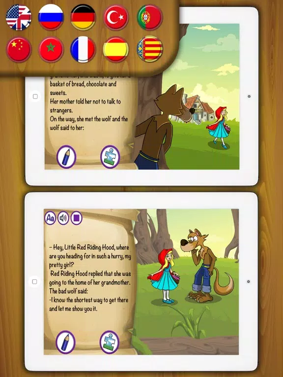 صور Little Red Riding Hood - Classic tales for kids iPad 