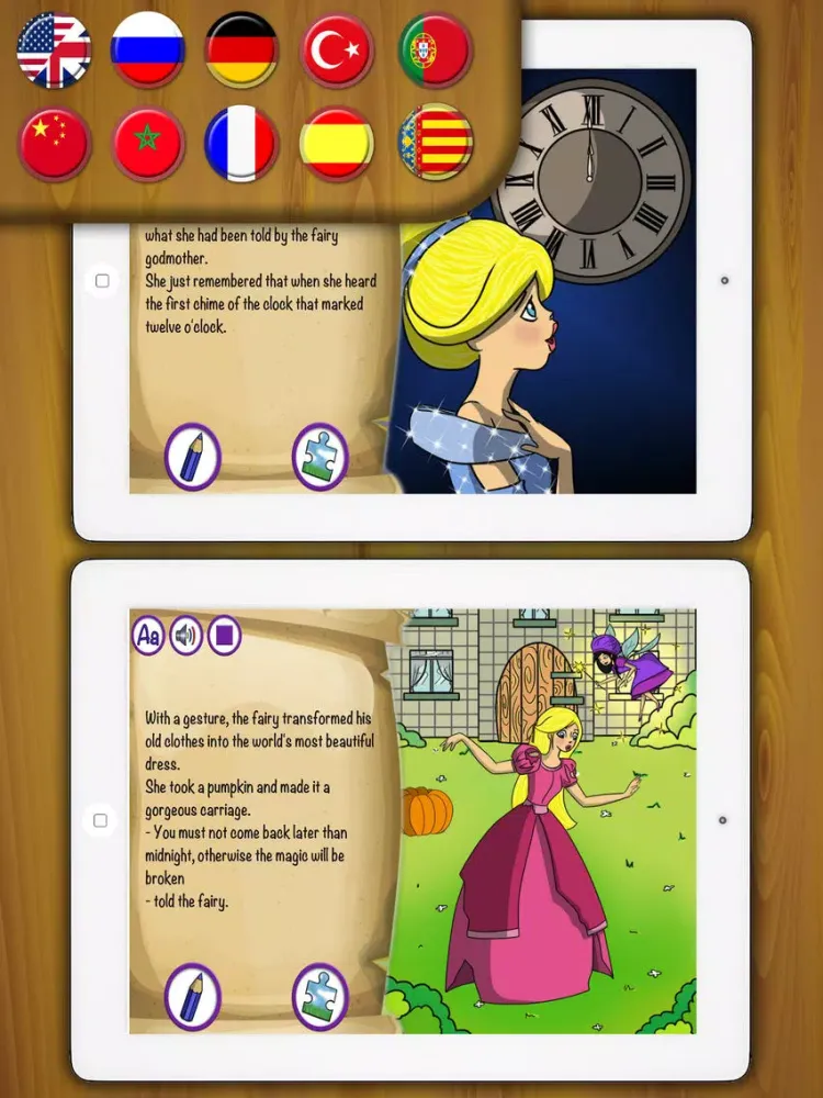 Cinderella Classic short stories book – Pro iPad  سکرین شاٹس