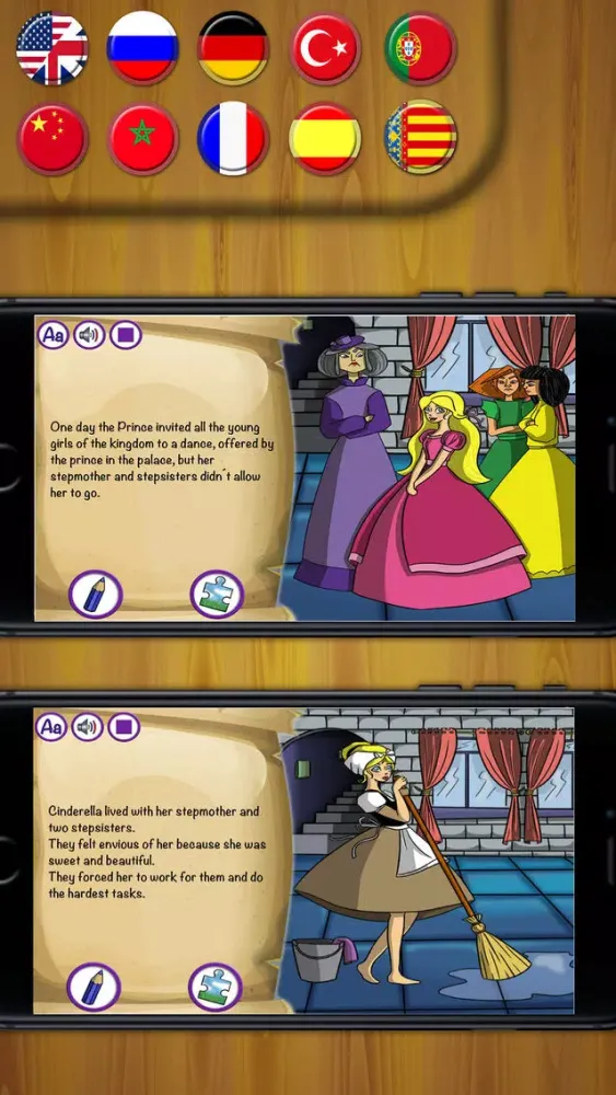 Cinderella Classic short stories book – Pro سکرین شاٹس