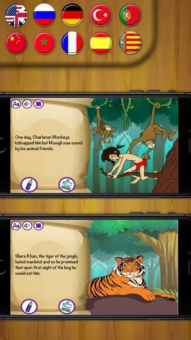 Capturas de tela do The Jungle Book - Classic tales for kids
