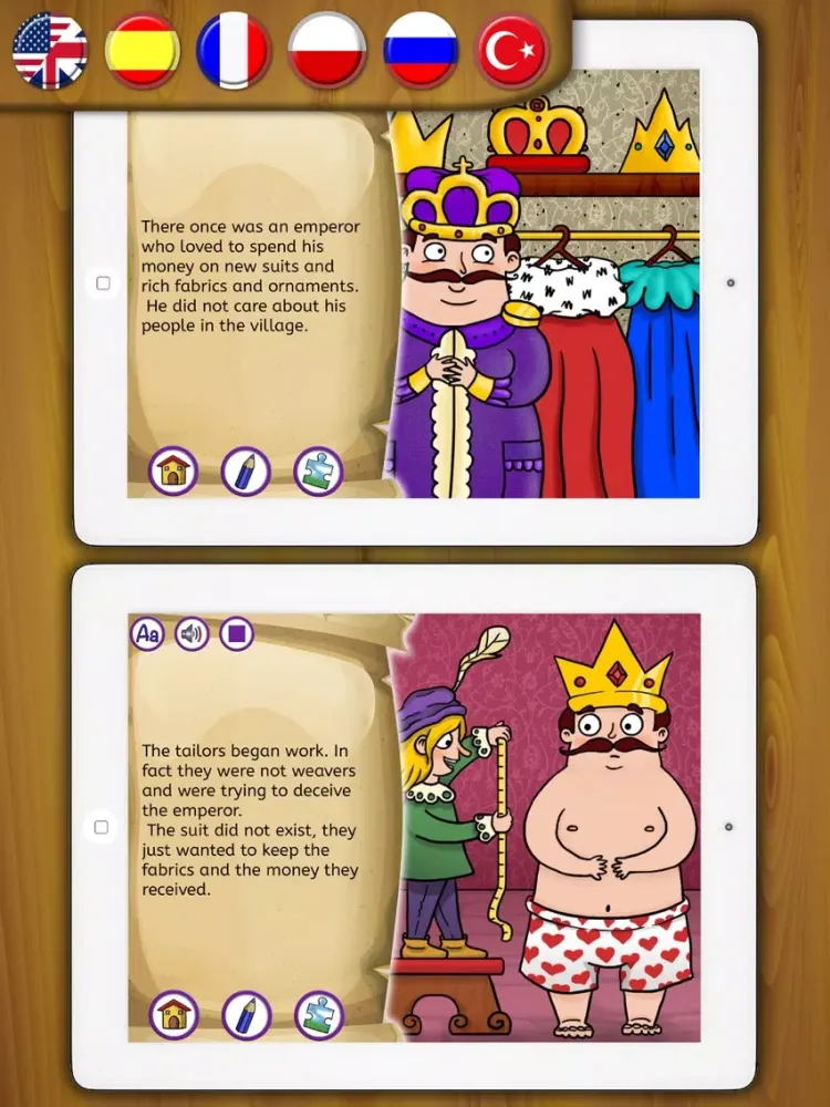 Captures d'écran de The Emperor's new clothes classic stories – Pro iPad 