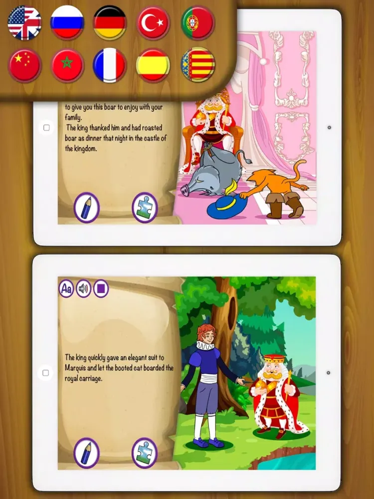 Capturas de tela do Puss in Boots classic tales - Premium iPad 