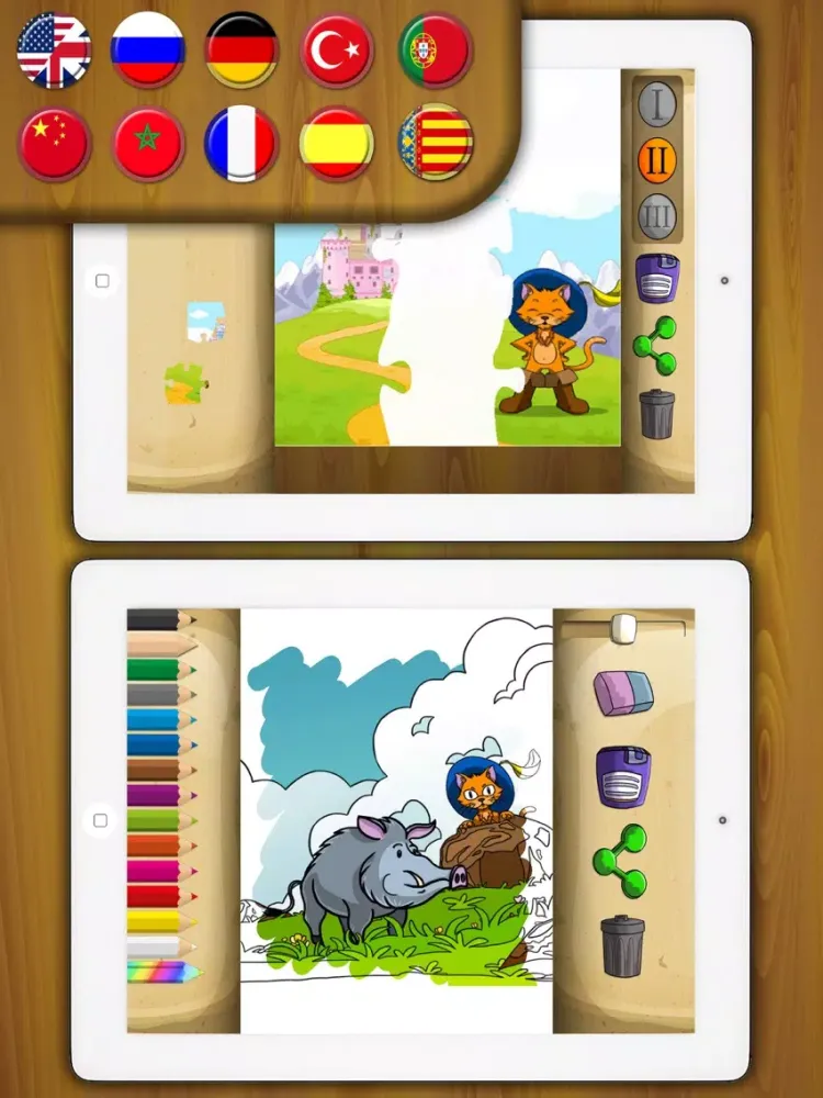 Capturas de tela do Puss in Boots classic tales - Premium iPad 