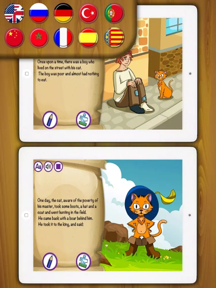 Capturas de tela do Puss in Boots classic tales - Premium iPad 