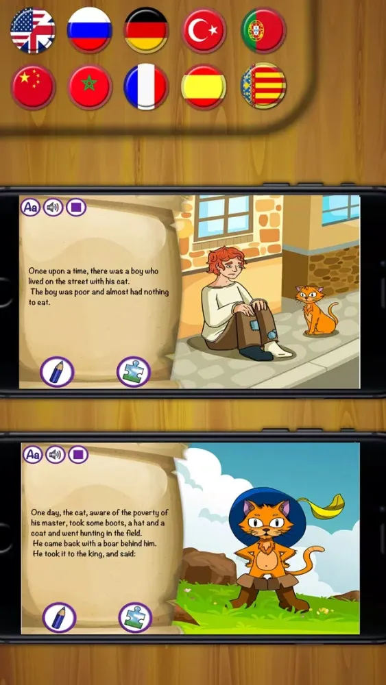 Capturas de tela do Puss in Boots classic tales - Premium