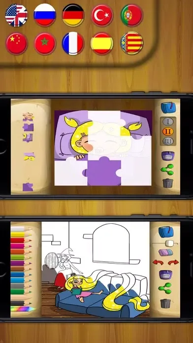 ภาพหน้าจอของ Rapunzel Classic tales - interactive book for kids