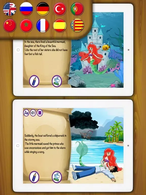 Capturas de pantalla de Tale of the Little Mermaid - interactive books iPad 