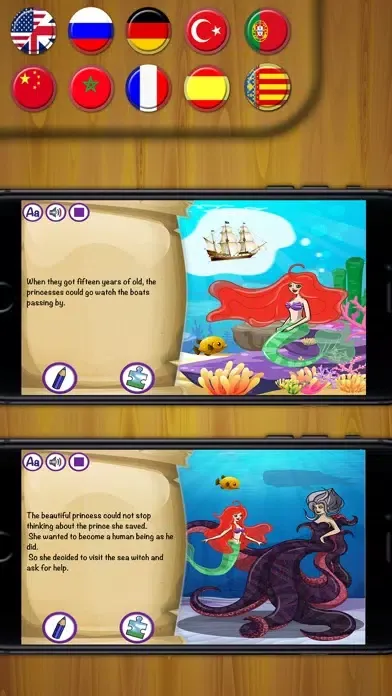Capturas de pantalla de Tale of the Little Mermaid - interactive books