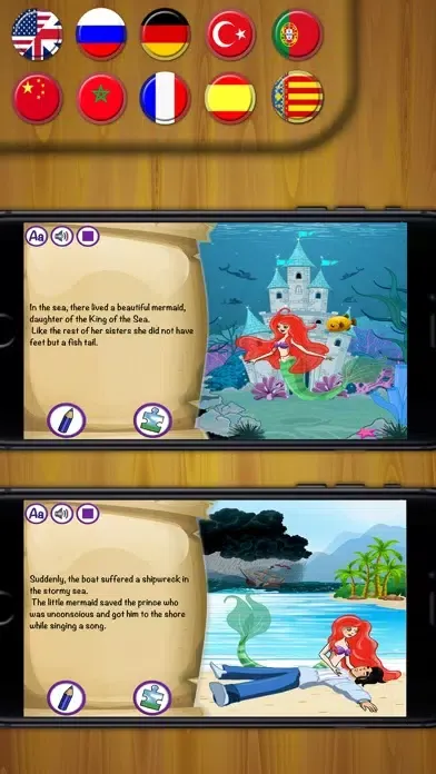Capturas de pantalla de Tale of the Little Mermaid - interactive books