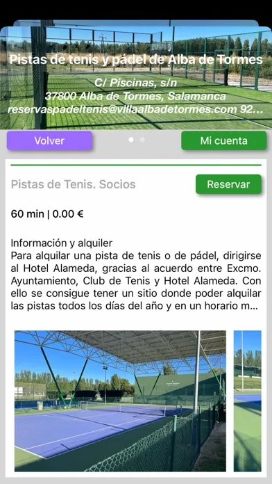 Captures d'écran de Reservas Alba de Tormes