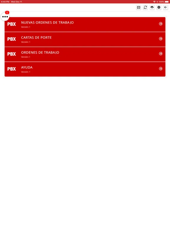 PBX iPad  Screenshots