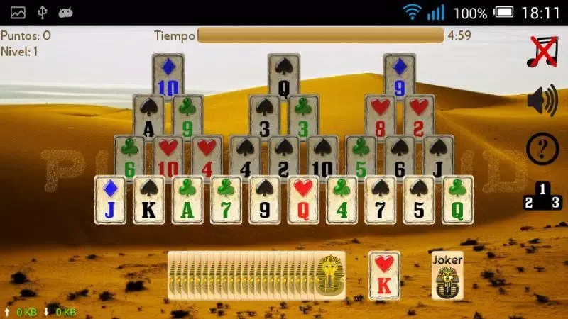 Zrzuty ekranu Piramidroid. Pyramid Solitaire