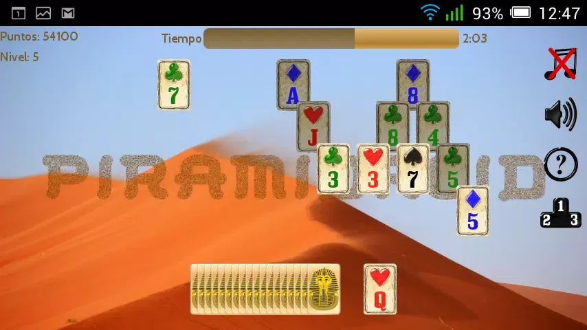 Zrzuty ekranu Piramidroid. Pyramid Solitaire