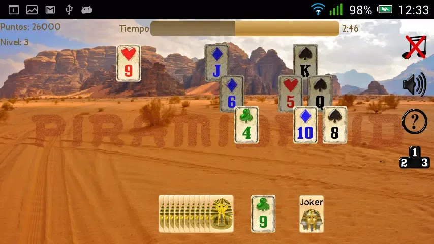 Zrzuty ekranu Piramidroid. Pyramid Solitaire