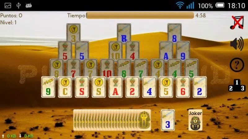 Zrzuty ekranu Piramidroid. Pyramid Solitaire