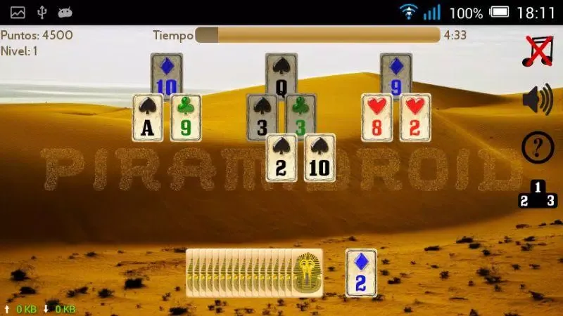 Zrzuty ekranu Piramidroid. Pyramid Solitaire