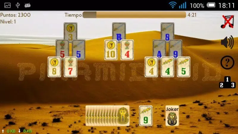 Zrzuty ekranu Piramidroid. Pyramid Solitaire