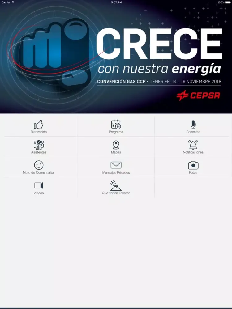 CRECE con nuestra energía 2018 iPad 应用截图