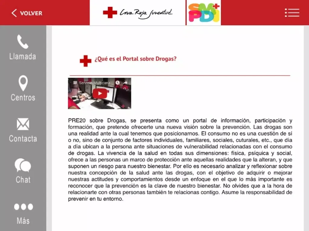 Ảnh chụp màn hình của SobreDrogas CRJ iPad 