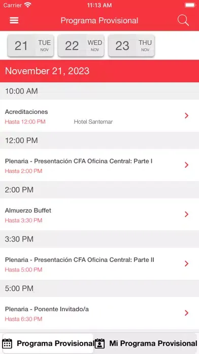 تصاویر XIX JORNADAS CFA 2023