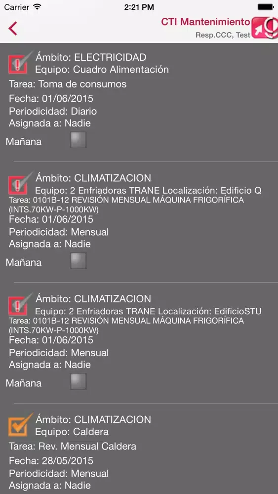 Capturas de pantalla de CTI Facility Management