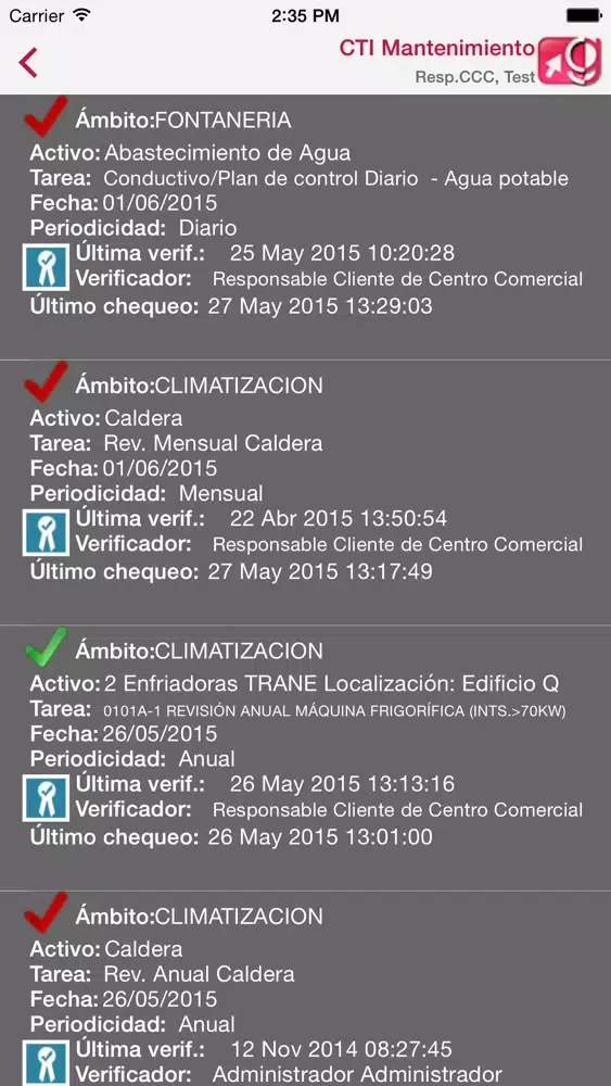 Capturas de pantalla de CTI Facility Management