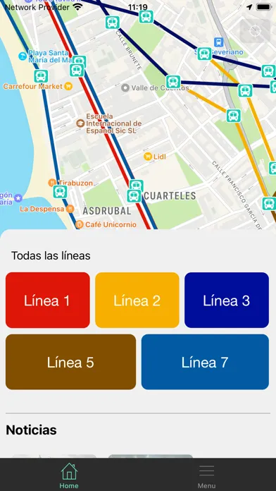 Captures d'écran de Bus Cádiz