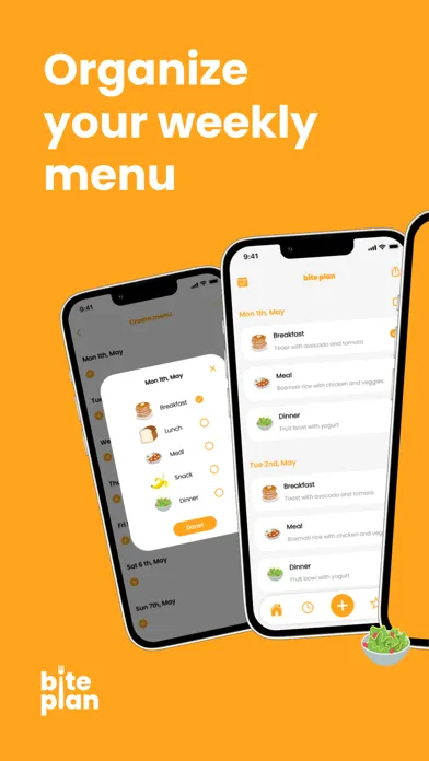 Bite Plan: Weekly Menu Planner 스크린샷