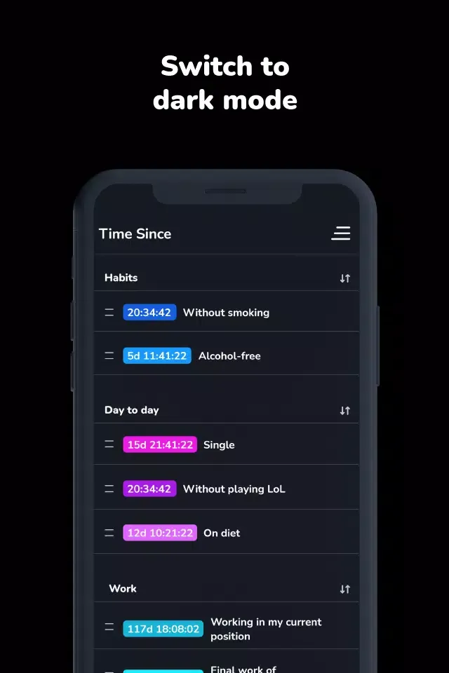Time Since: Multi time counter Screenshots
