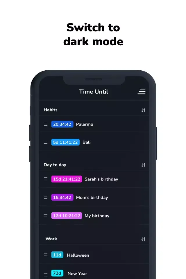Time Until - Countdown timers Screenshots