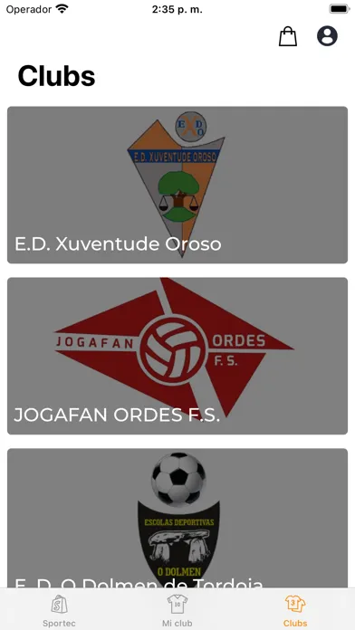 Sportec O Meu Club Ekran Görüntüleri